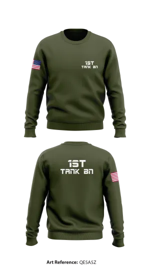 1st Tank BN Store 1 Core Men's Crewneck Performance Sweatshirt - qE5a5Z