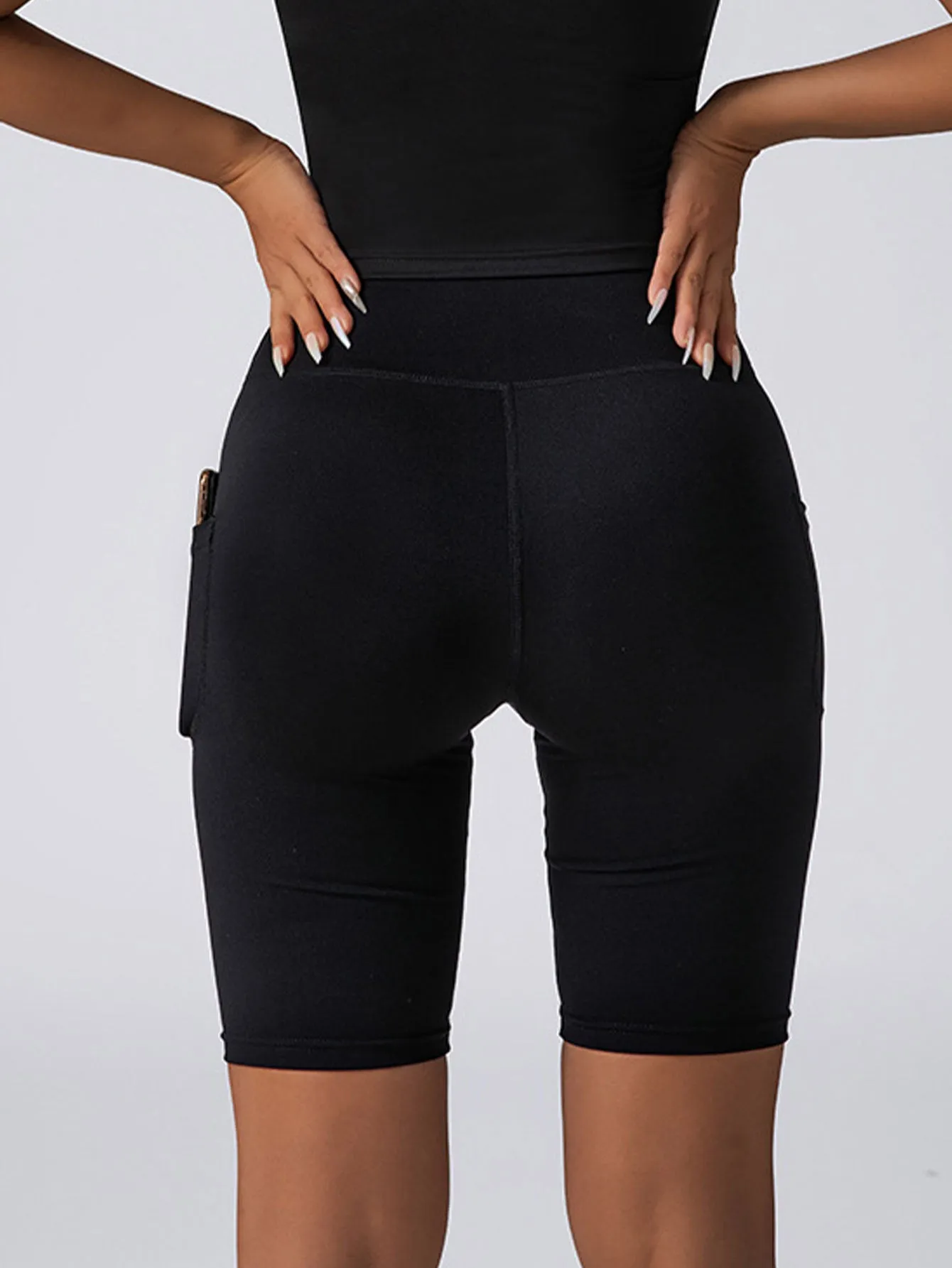 2-Pack High Waist Biker Shorts for Women – Workout & Yoga Shorts with Pockets, Soft Running Summer Pants