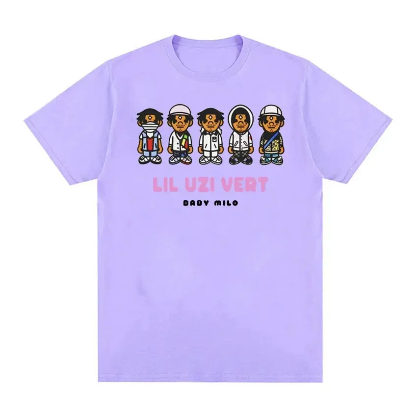 2024 Lil Uzi Vert Graphic Tee Men's Cotton Streetwear