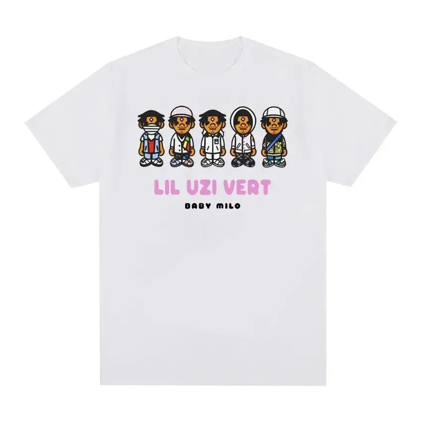 2024 Lil Uzi Vert Graphic Tee Men's Cotton Streetwear