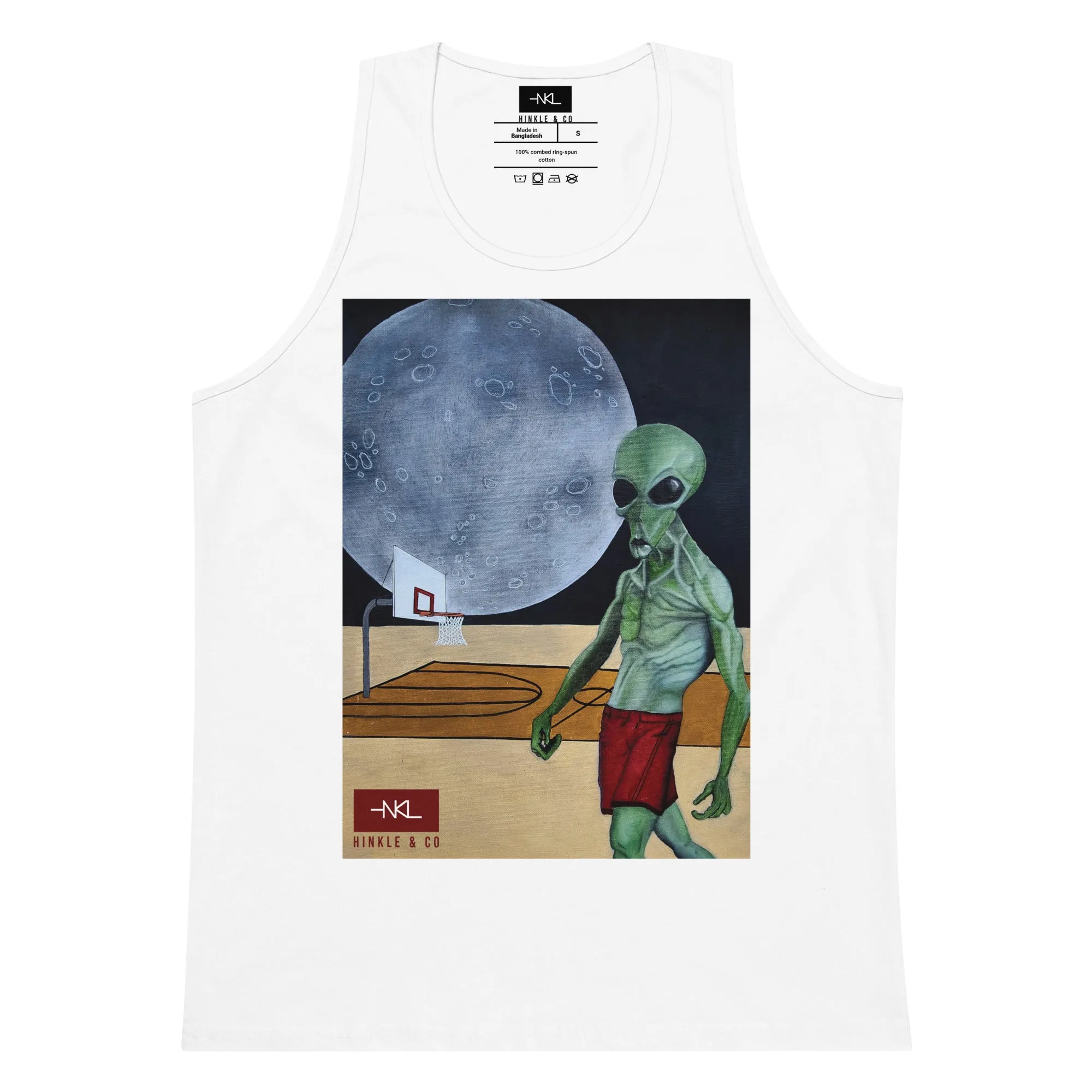 Alien Hoops Tank Top | Cosmic Street Ballin'