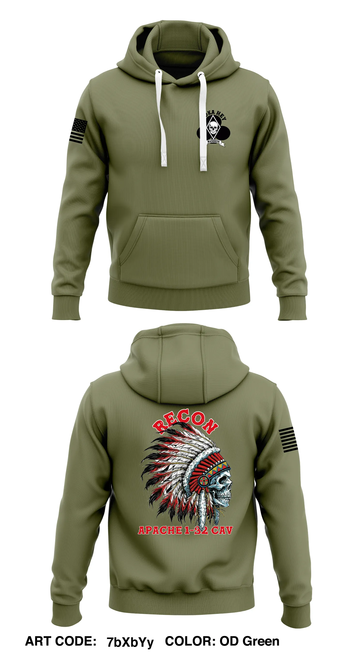 Alpha Troop, 1-32 CAV Store 1  Core Men's Hooded Performance Sweatshirt - 7bXbYy