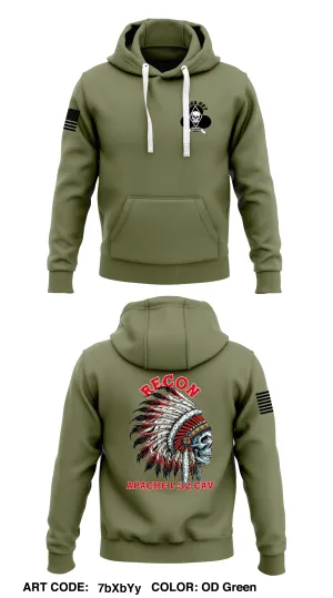 Alpha Troop, 1-32 CAV Store 1  Core Men's Hooded Performance Sweatshirt - 7bXbYy