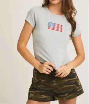 American Flag Short Sleeve Tee