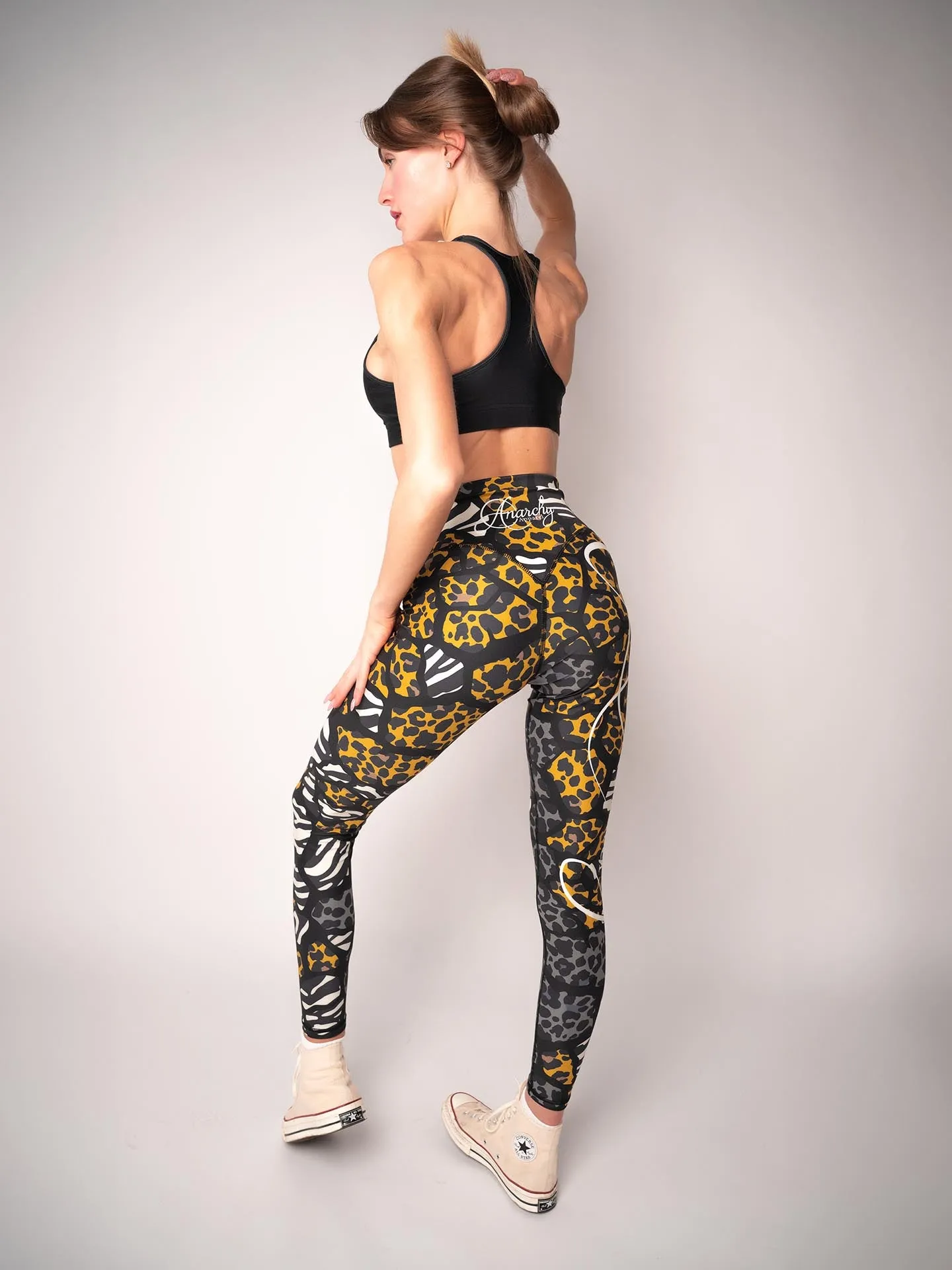 Anarchy Apparel Compression Leggings, Safari Patch