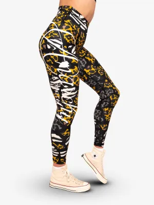 Anarchy Apparel Compression Leggings, Safari Patch