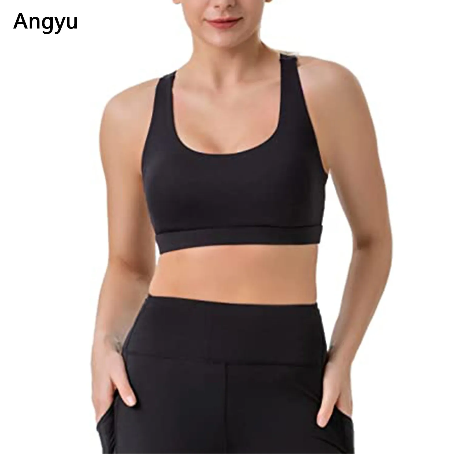 Angyu High Impact Large Bust Padded Sports Bra
