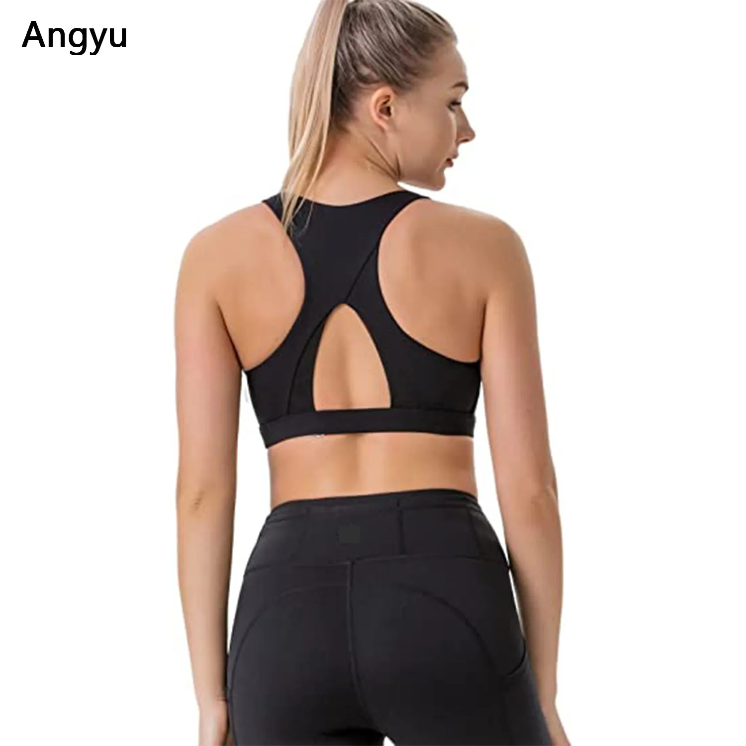 Angyu High Impact Large Bust Padded Sports Bra