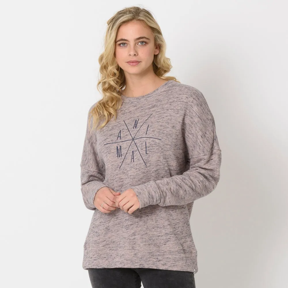 Animal Womens His N Hers Crew Neck Sweatshirt