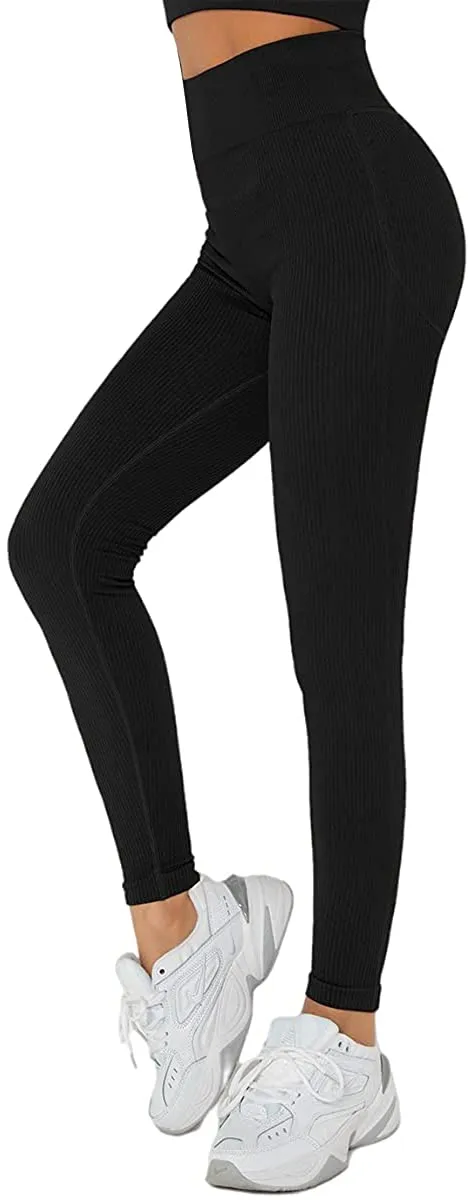Anlun Autumn Ladies Long Sleeve Workout Outfits for Women Thick Crop Top Yoga Clothes Ribbed Seamless Fitness Suit Tracksuit