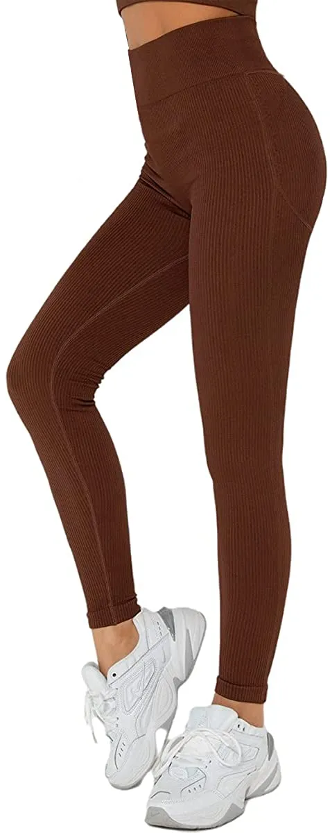 Anlun Autumn Ladies Long Sleeve Workout Outfits for Women Thick Crop Top Yoga Clothes Ribbed Seamless Fitness Suit Tracksuit