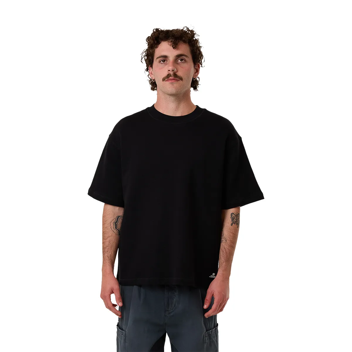 Arts & Industrial Box Fit Oversize Short Waffle Tee