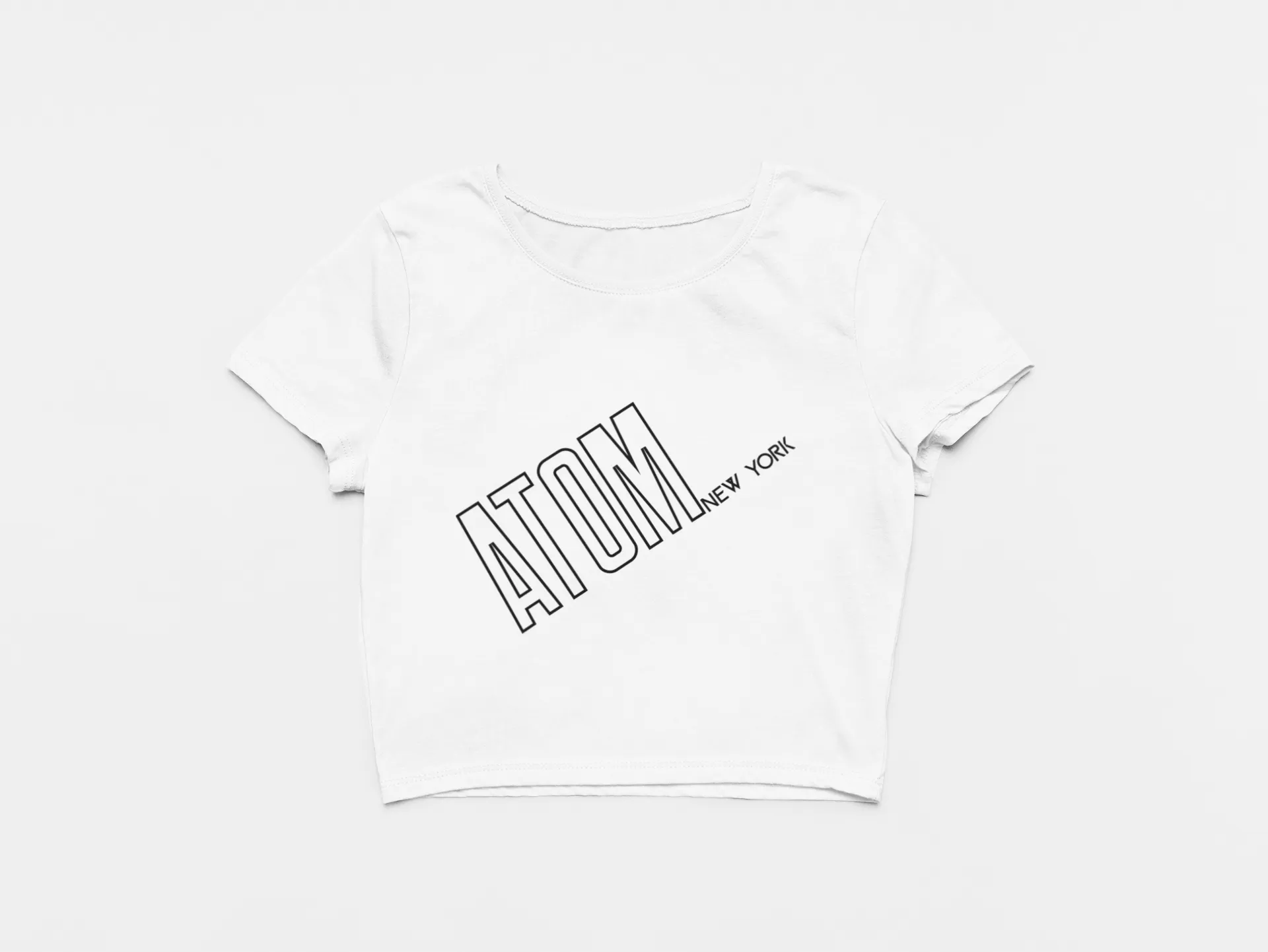 ATOM Signature White Crop Top For Women