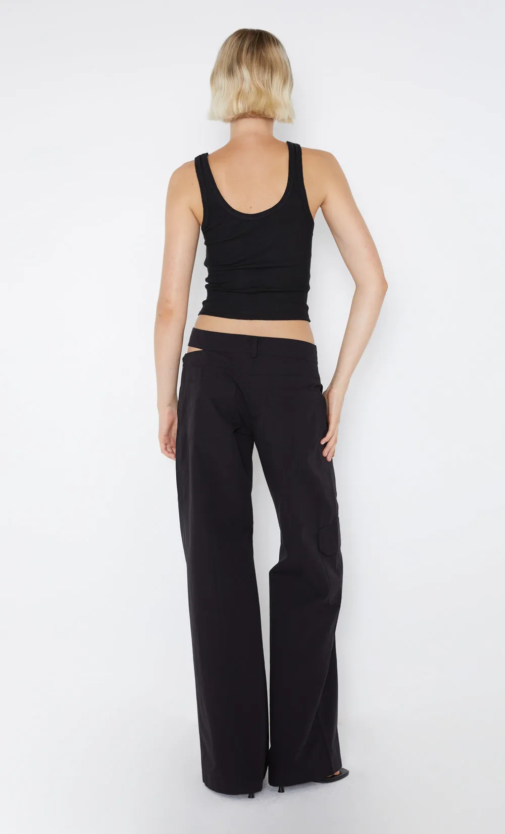 B B RIB TANK - BLACK