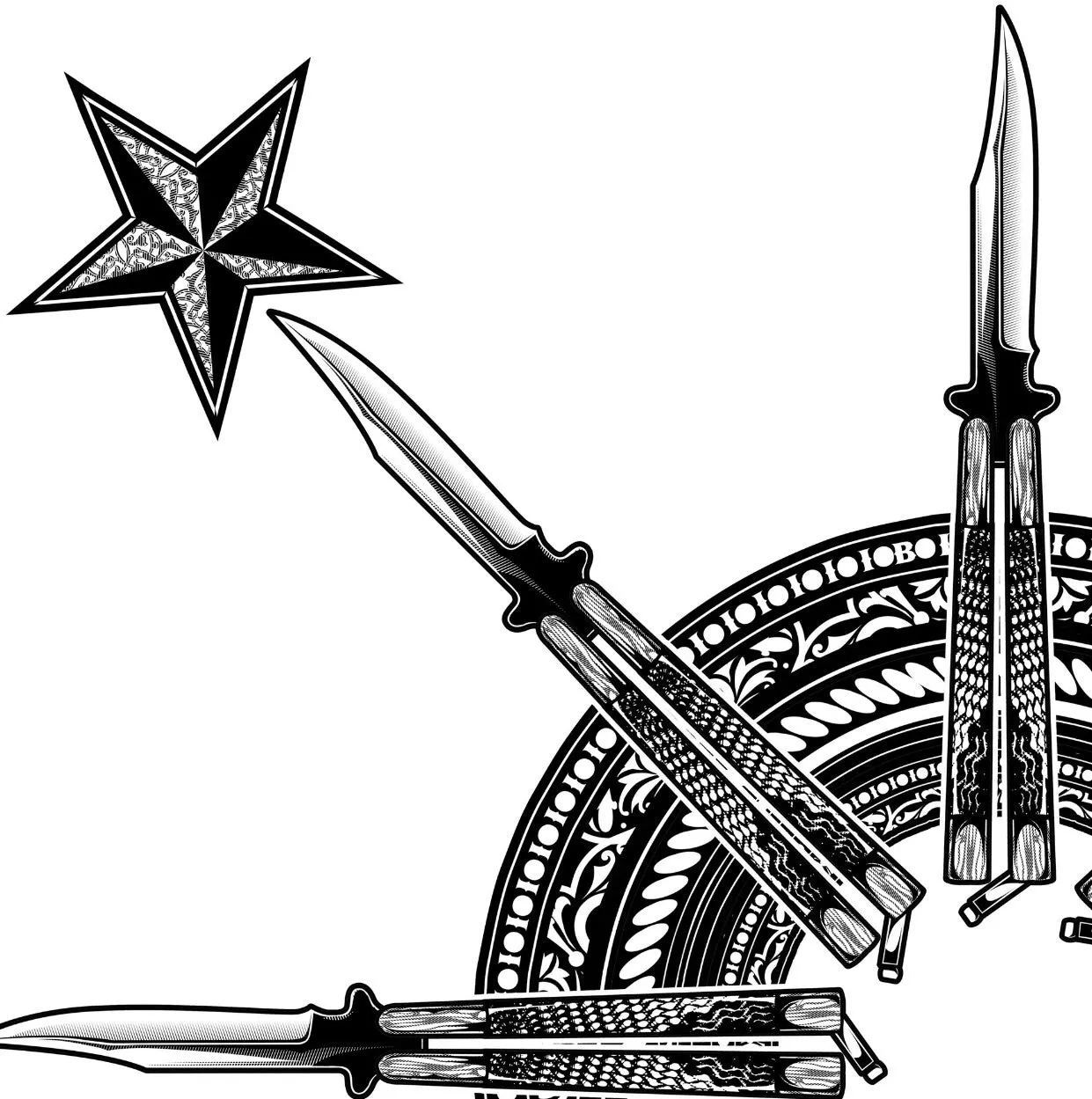 Balisong Tribal Sun Tank Top