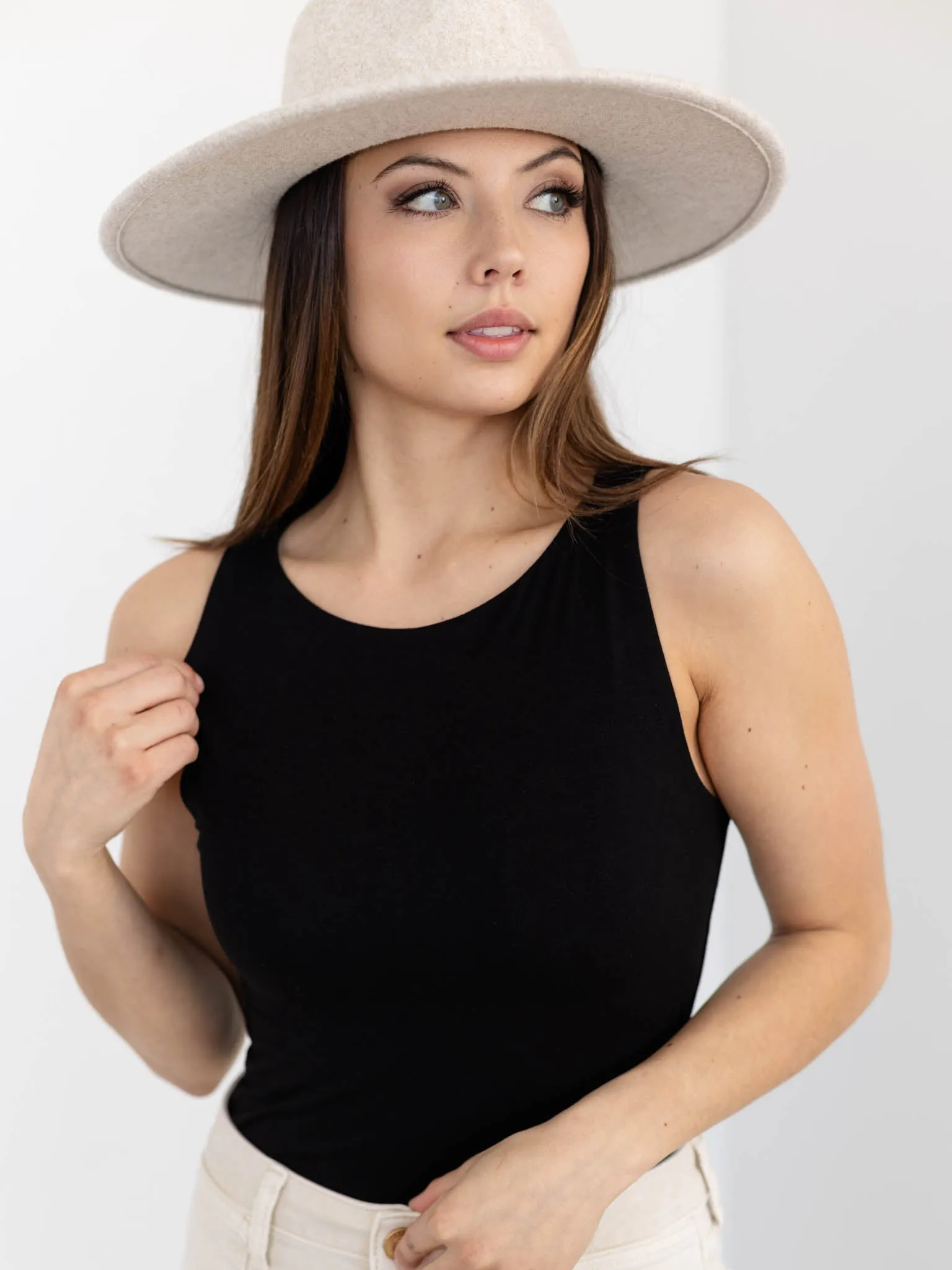 Basic Double Lined Boat Neck Tank