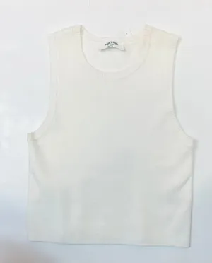 Basic Sleeveless Sweater Top
