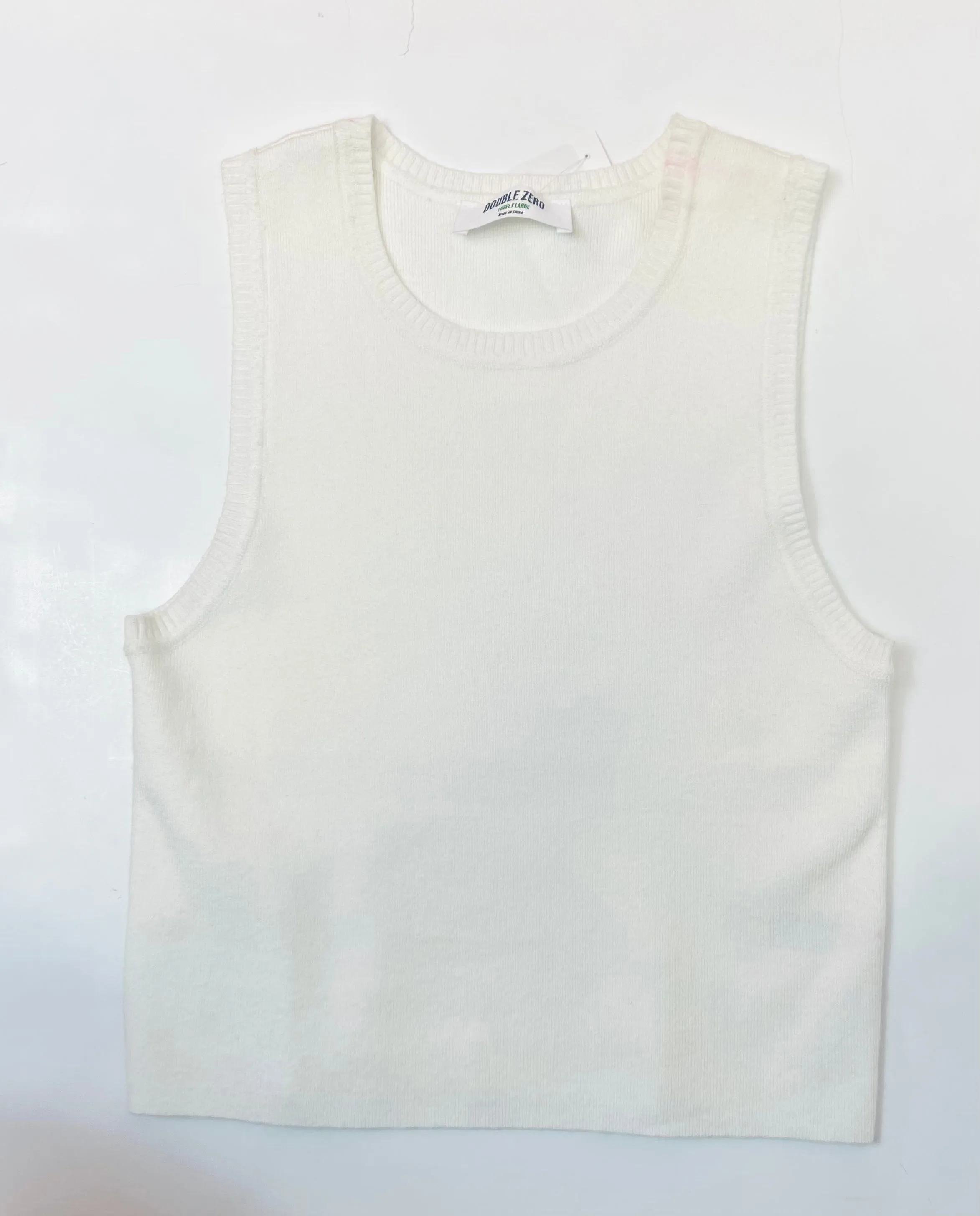 Basic Sleeveless Sweater Top