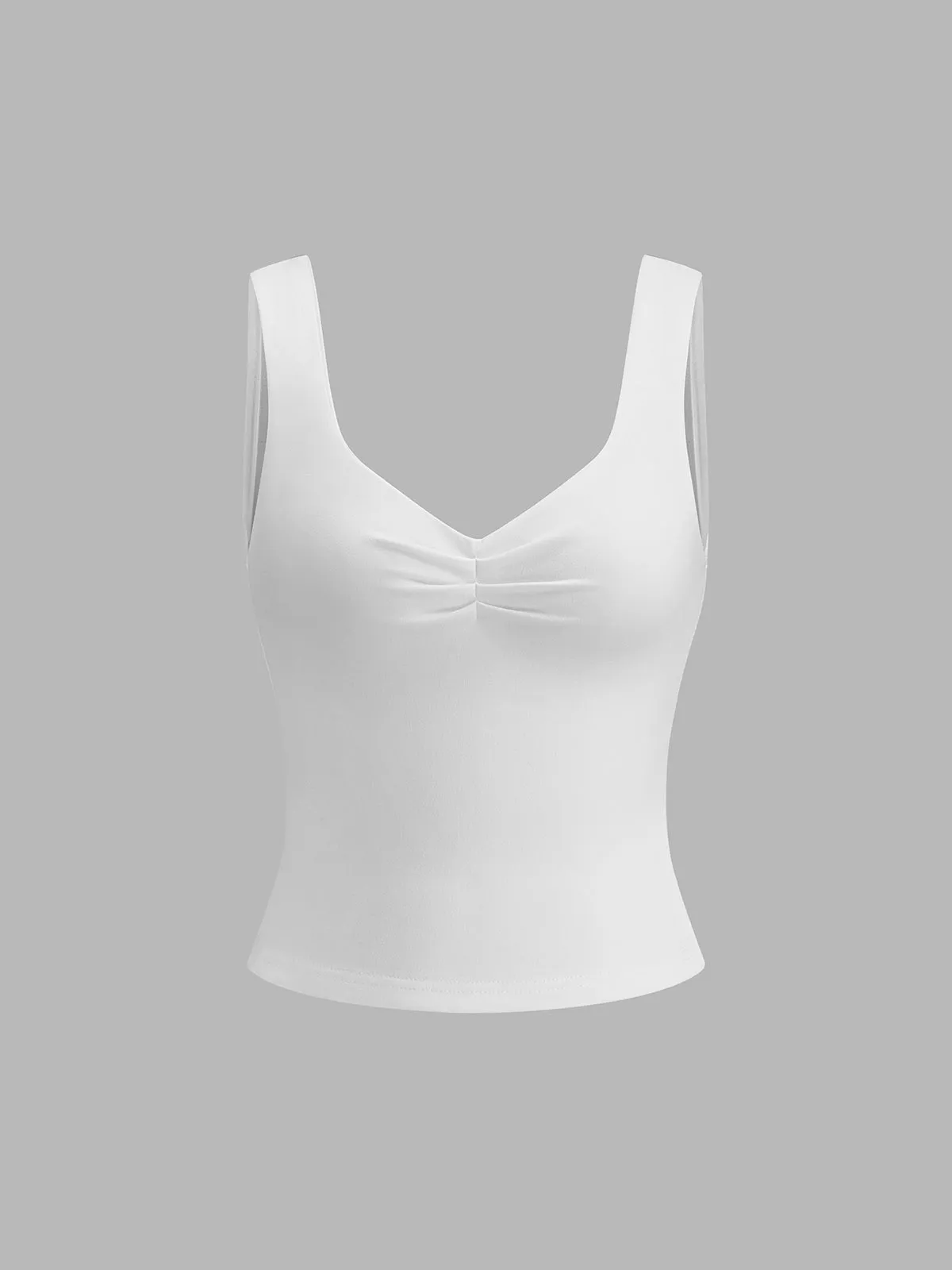 Basic Solid Strappy Top