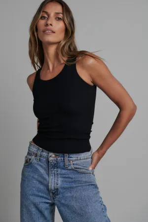 'BAYSE' CASSIA TANK - BLACK
