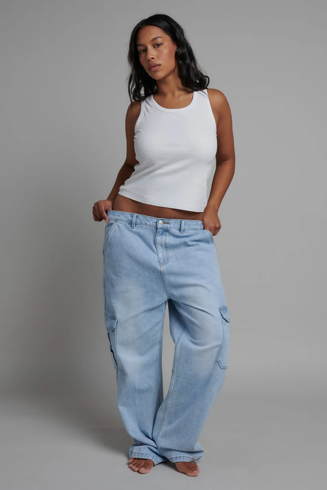 'BAYSE' CASSIA TANK - WHITE