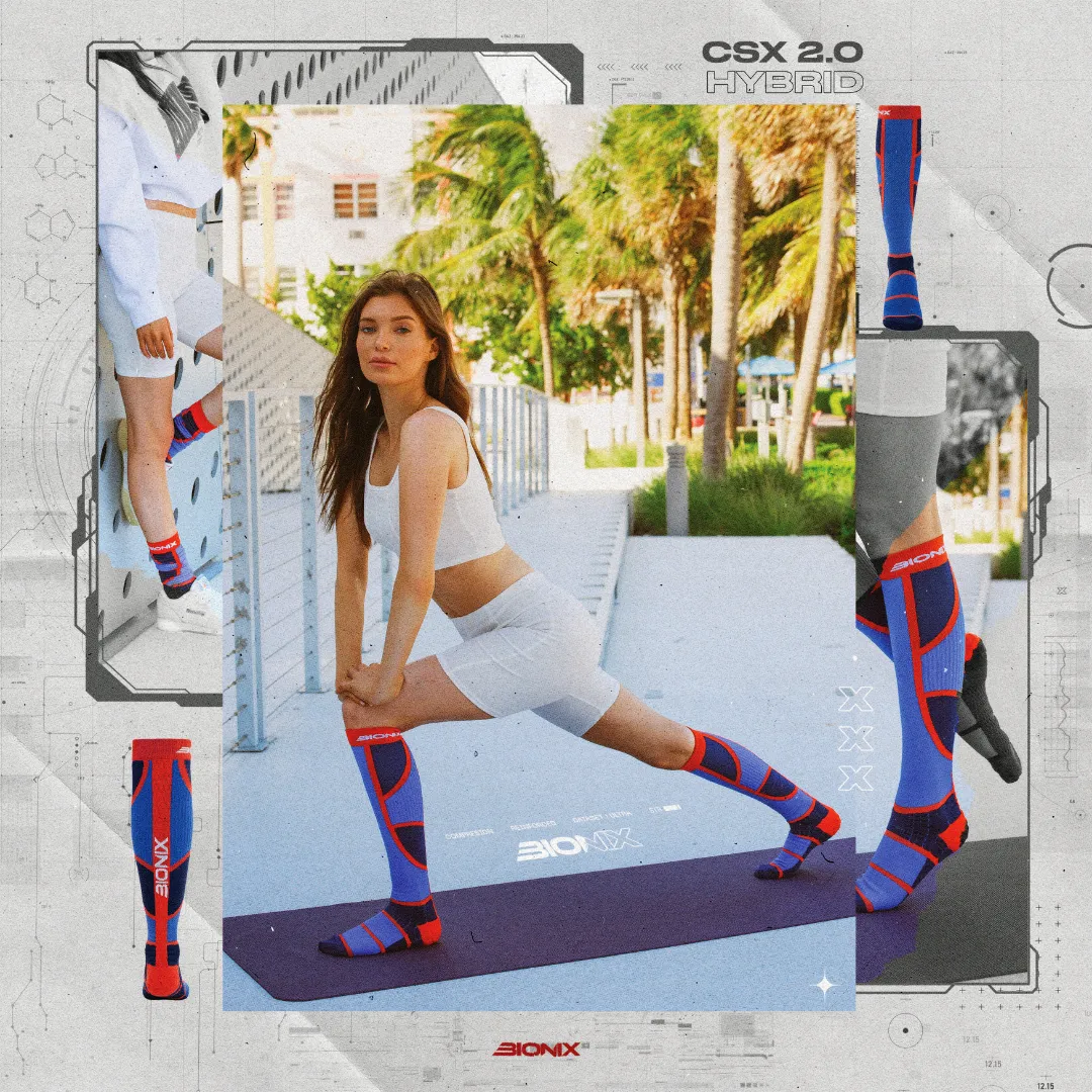 Bionix Compression Socks CSX 2.0 Hybrid Lapis