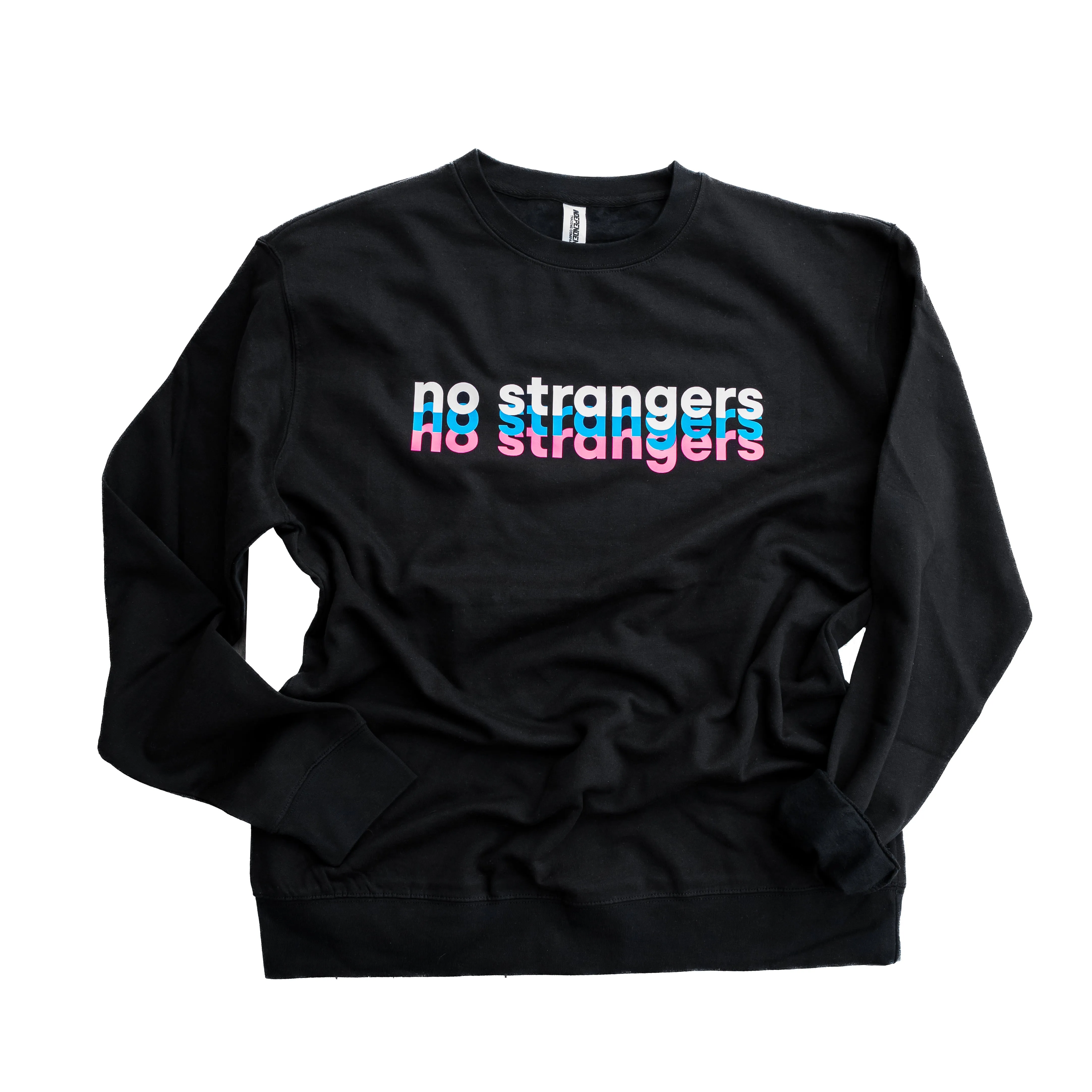 black crew sweatshirt