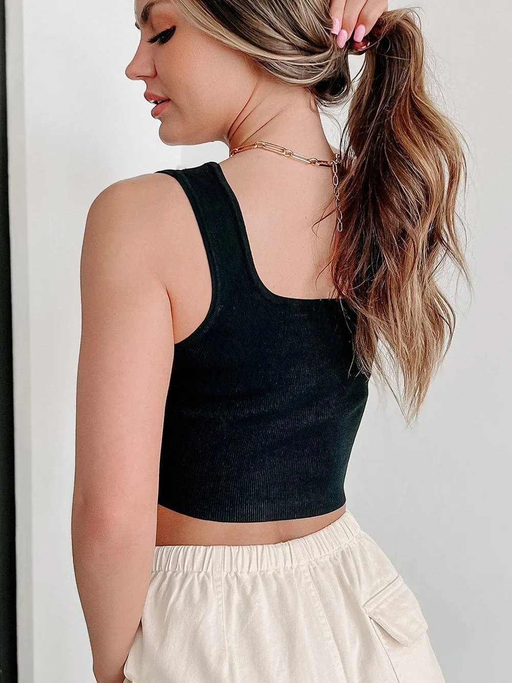 Black Pearl Embellished Tank Top From MsDressly