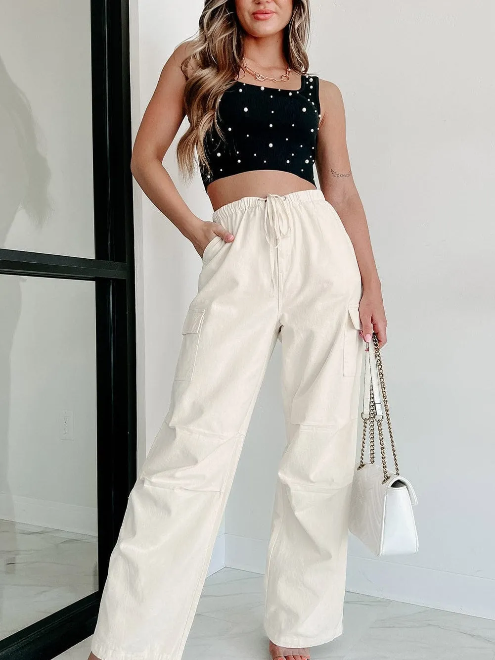 Black Pearl Embellished Tank Top From MsDressly
