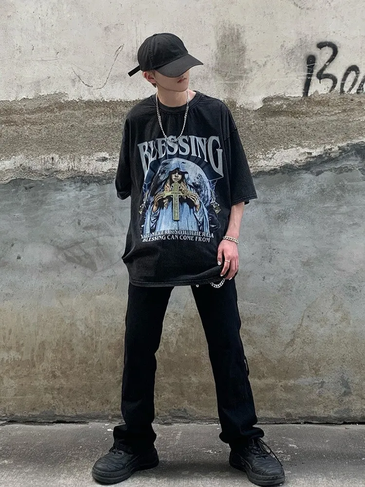 Blessing Washed Graphic T-Shirt