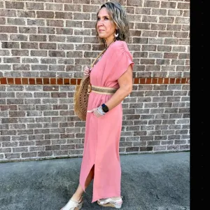 Boutique‎ - Luxe Maxi Dress Oversize Fit Dress  Blush Pink Size L, XL - …