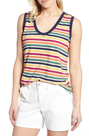 Brand new Caslon Striped Tank, loose fit, Sz L! Retails $35 
