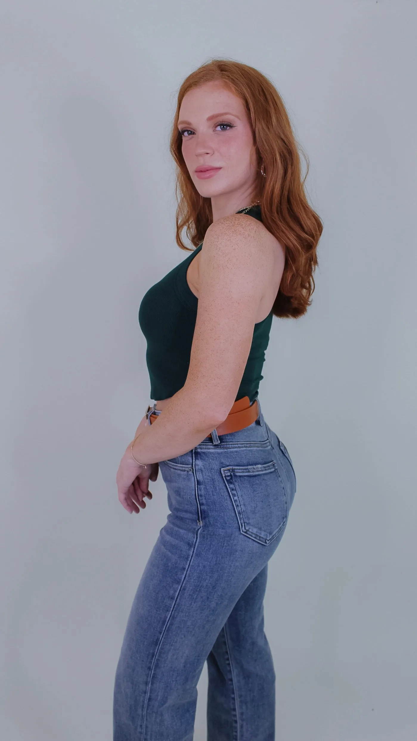 Callie Crop Top - Green