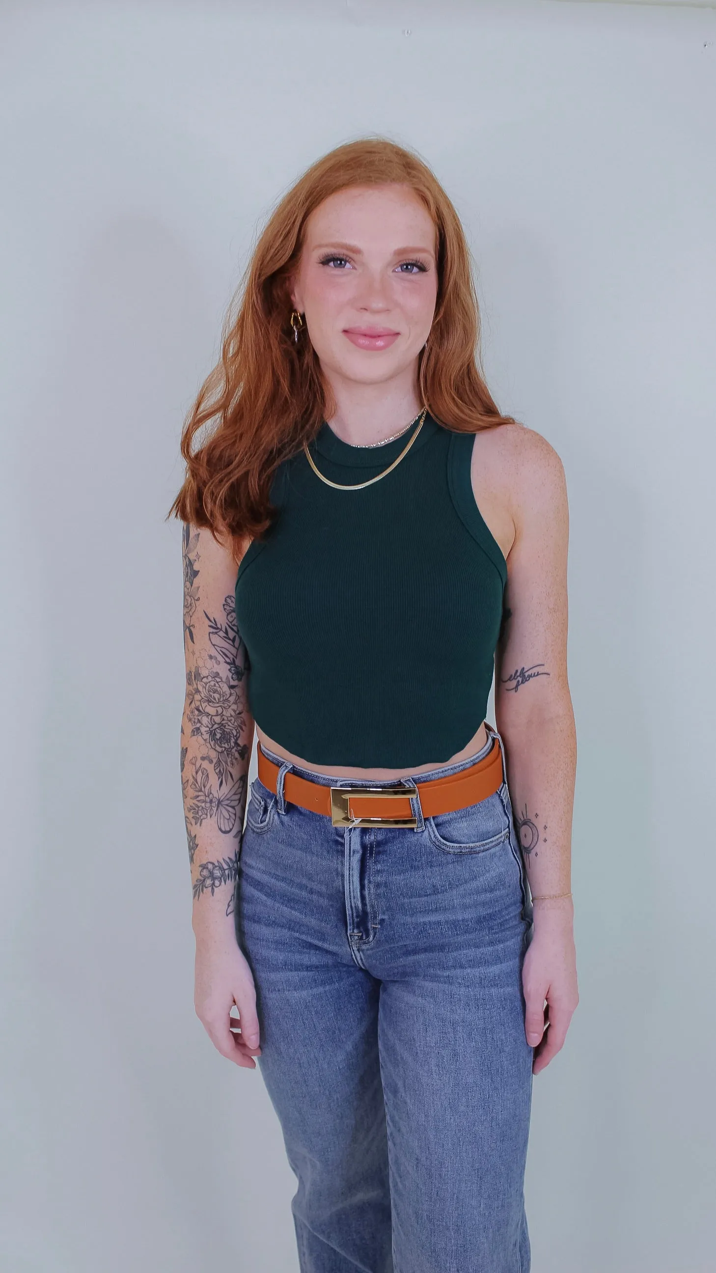 Callie Crop Top - Green