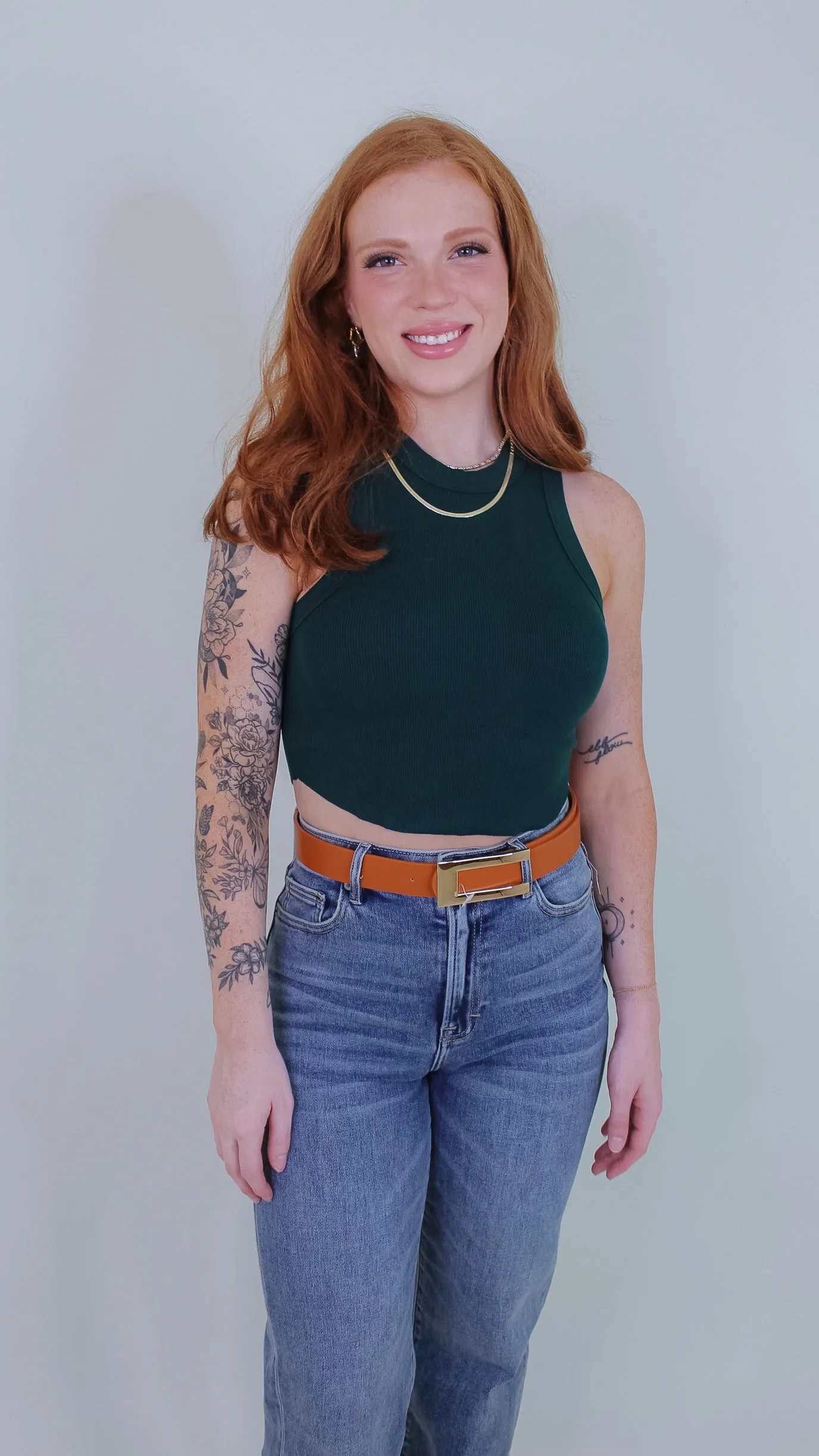 Callie Crop Top - Green