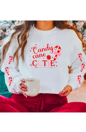 Candy Cane Cutie Crewneck Sweatshirt
