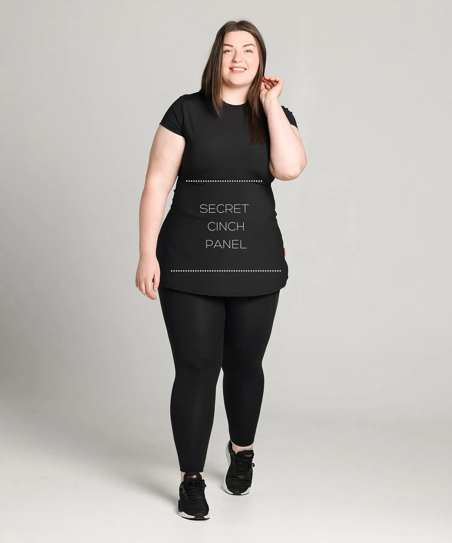 Capped Sleeve Compression Top