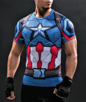 CAPTAIN AMERICA Workout T-shirt