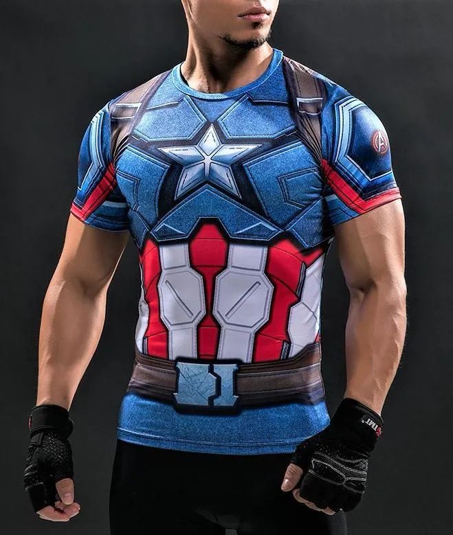 CAPTAIN AMERICA Workout T-shirt