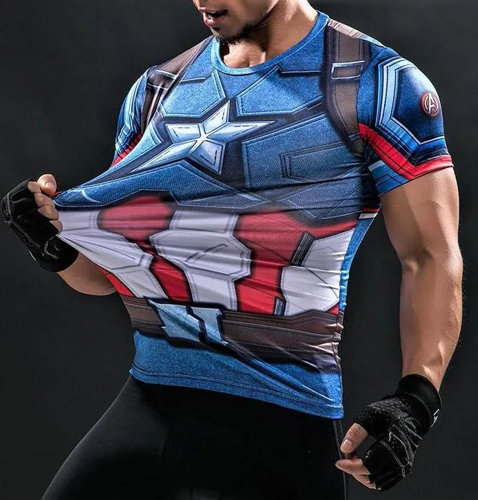 CAPTAIN AMERICA Workout T-shirt