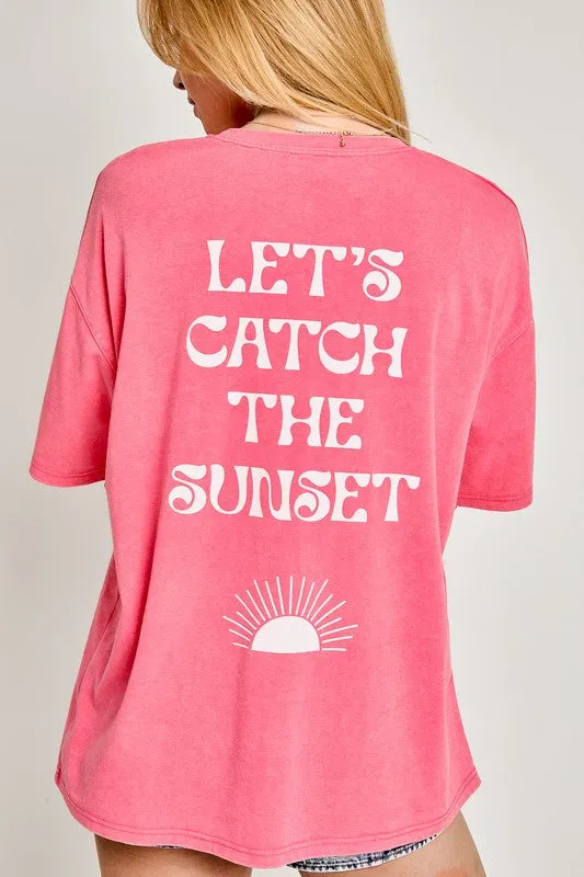 Catch The Sunset Graphic Tshirt