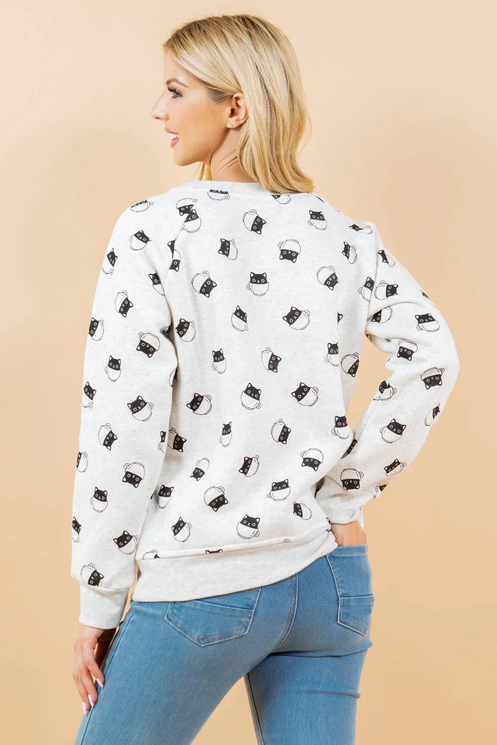 Cats in Teacups Sweatshirt