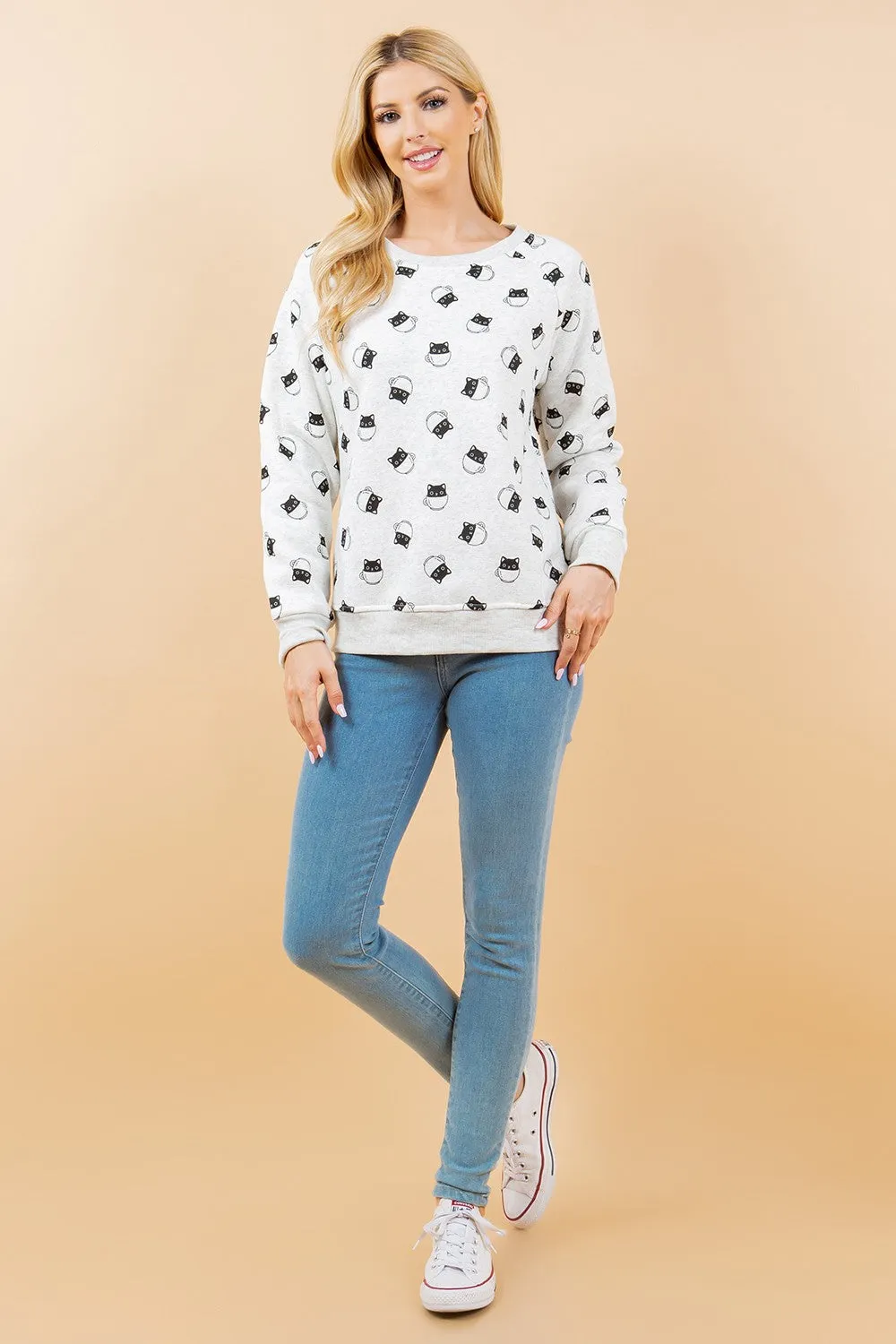 Cats in Teacups Sweatshirt