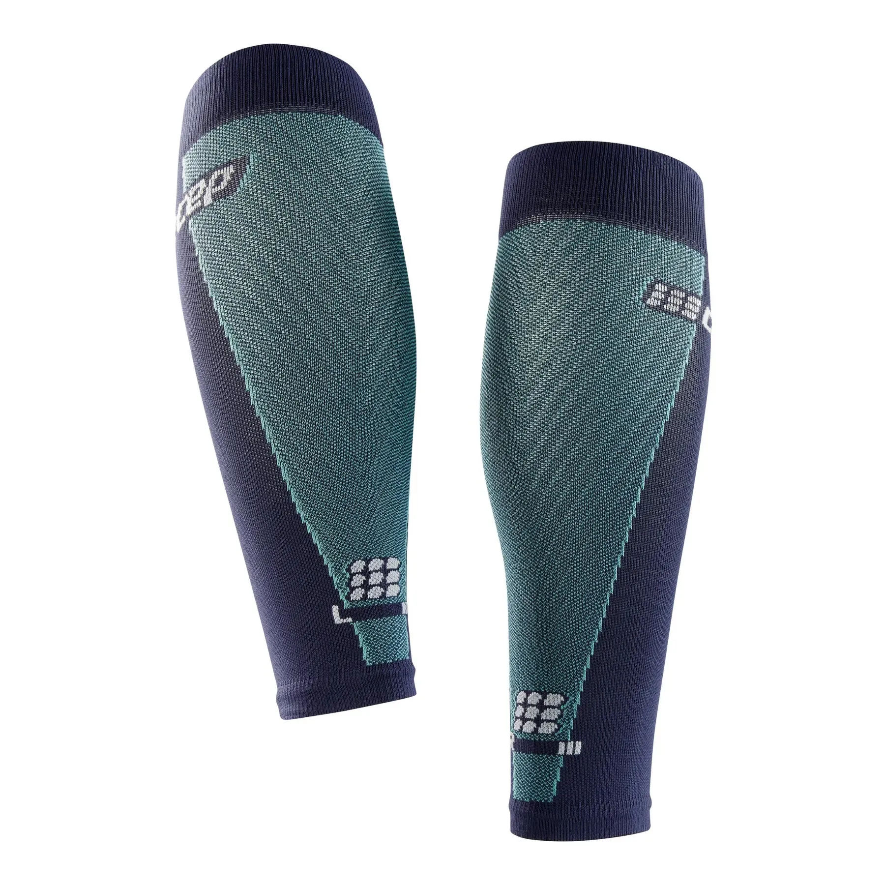 CEP Compression Ultralight Men's Compression Calf Sleeves (Ultralight Navy/Light Blue)