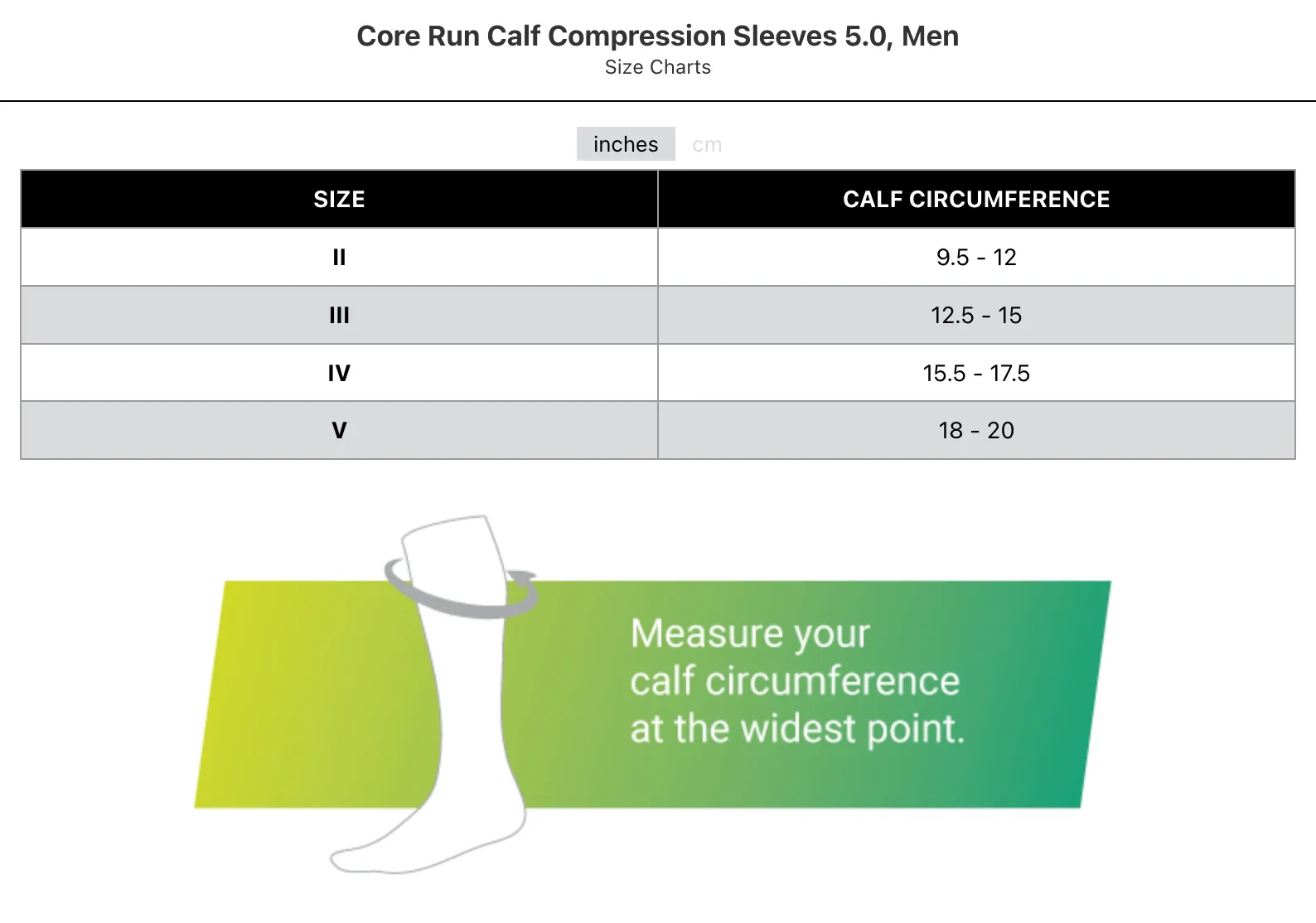 CEP Core Run Compression Calf Sleeve 5.0 - Men's