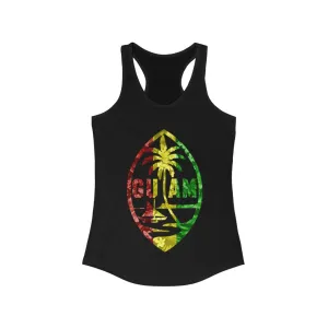 Chamorrita Rasta Floral Women's Ideal Racerback Tank