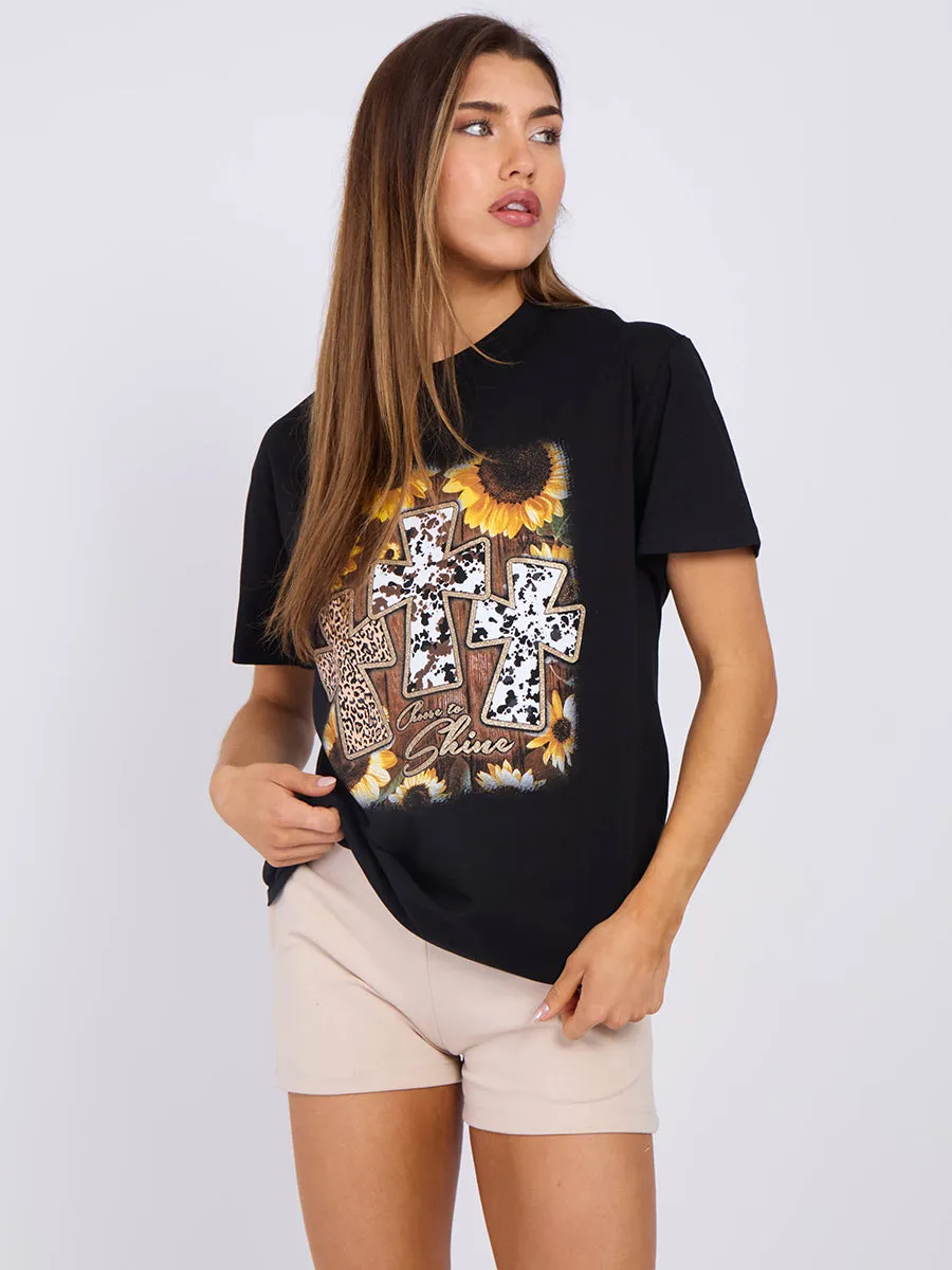 Choose To Shine Graphic Printed T-Shirt