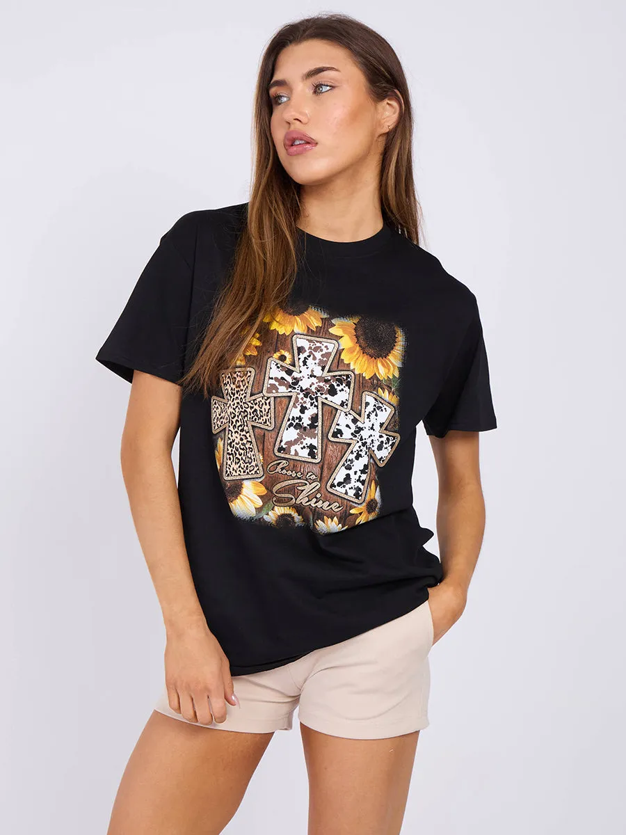 Choose To Shine Graphic Printed T-Shirt