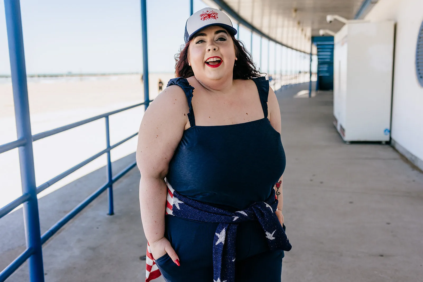 claire tank in navy