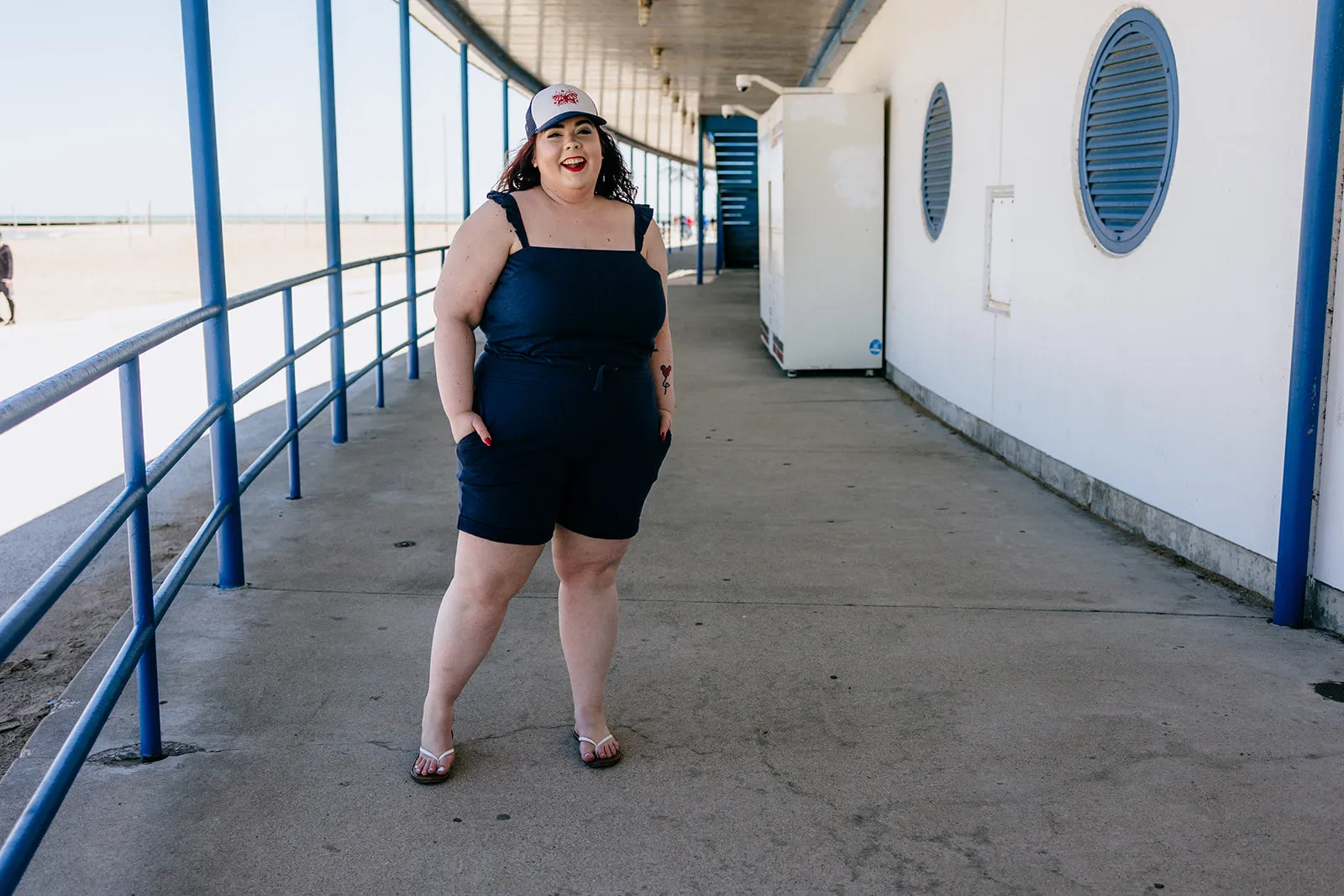 claire tank in navy